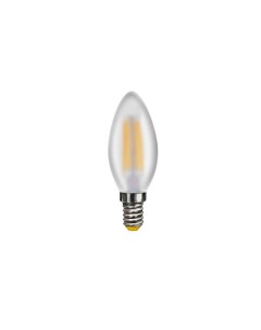 Лампа светодиодная филаментная Е14 4000К 6 Вт 570 Лм 220 240 В свеча матовая Voltega