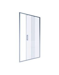 Душевая дверь стекло прозрачное 110х200 см профиль сатин 6 мм раздвижная Alex baitler