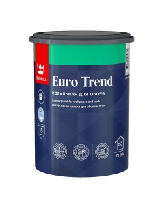 Краска моющаяся Euro Trend база C бесцветная 0 9 л Tikkurila