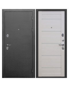 Дверь входная 9СМ правая антик серебро лиственница бежевая 860х2050 мм Ferroni