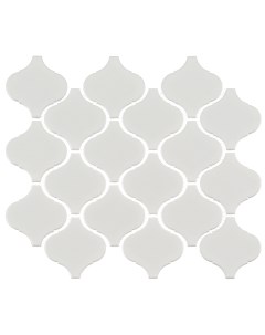 Мозаика Latern белая керамическая 28х25 см матовая Starmosaic