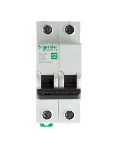 Автоматический выключатель Easy9 2P 25А тип C 6 кА 220 В на DIN рейку EZ9F56225 Schneider electric