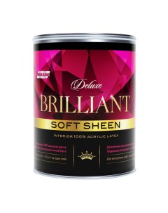 Краска моющаяся Deluxe Brilliant soft sheen база С бесцветная 0 9 л Parade