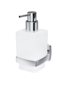 Дозатор для мыла Gem с держателем стекло матовый металл хром A9036900 Am.pm.