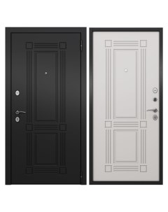 Дверь входная Home Eco правая черный матовый эмаль молоко 960х2050 мм Mastino