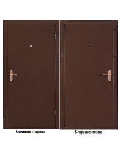 Дверь входная Профи Про правая медный антик медный антик 960х2060 мм Промет