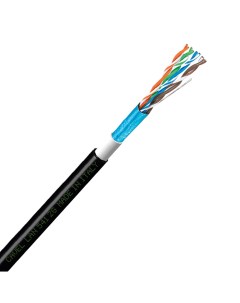 Интернет кабель уличный витая пара FTP CAT5e LAN 541 2G 4х2х0 51 мм экранированный Cavel