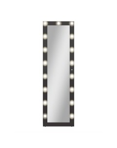 Зеркало напольное с подсветкой Cristiano 520х1750 мм гримерное черное Континент