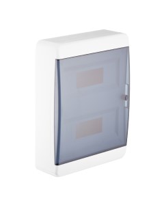 Щит распределительный навесной ЩРН П пластиковый IP41 385х290х102 мм 24 модуля прозрачная дверь Tekfor