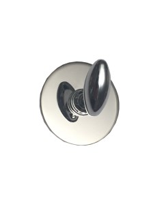 Крючок для ванной одинарный самоклеящийся металл хром KLE 061 Kleber
