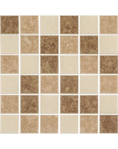 Мозаика Beige Matt бежевая керамическая 306х306х6 мм матовая Starmosaic