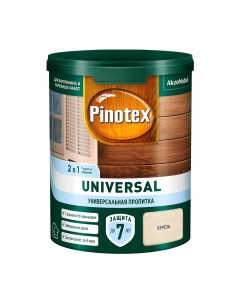 Антисептик Universal 2 в 1 декоративный для дерева береза 0 9 л Pinotex