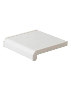 Подоконник ПВХ Lux-40 250х3000х18 мм белый матовый Bauset