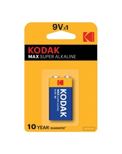 Батарейка Мax (Б0005130) крона 9 В (1 шт.) Kodak