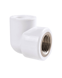 Угол полипропиленовый комбинированный 20 мм х 3/4 ВР(г) (021003) Рвк