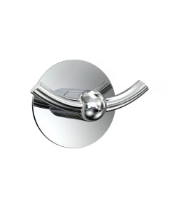 Крючок для ванной двойной самоклеящийся металл хром KLE 027 Kleber