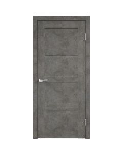 Дверь межкомнатная Trend 4Р 600х2000 мм финишпленка Master foil бетон темный глухая Velldoris