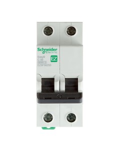Автоматический выключатель Systeme Electric Easy9 2P 50А тип C 6 кА 220 В на DIN рейку EZ9F56250 Schneider electric