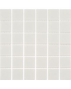 Мозаика White Matt белая керамическая 306х306х6 мм матовая Starmosaic