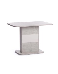 Стол кухонный раздвижной прямоугольный 1 05х0 69 м белый бетон Smart 18993 Tetchair