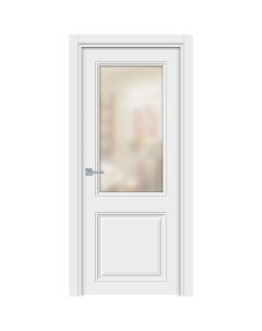 Дверь межкомнатная Норд 700х2000 мм финишпленка белая со стеклом Sd