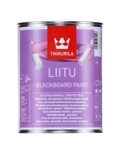 Краска для школьных досок Liitu A белая матовая 0 9 л Tikkurila