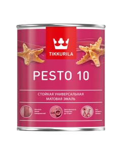 Эмаль алкидная Pesto 10 база С матовая 0 9 л Tikkurila