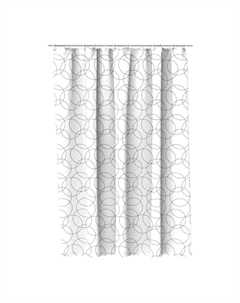 Штора для ванны Fora Мигнонет 1800х1800 мм полиэстер белая (FOR-OL04)