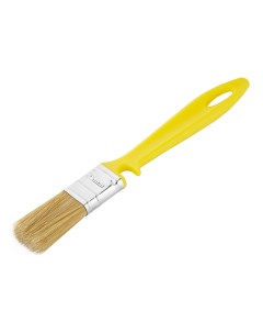 Кисть плоская искусственная щетина пластиковая ручка Pro 25х10 мм для эмалей и лаков на водной основ Wenzo