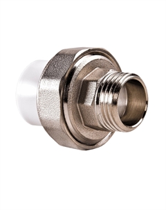 Муфта полипропиленовая разъемная (американка) 25 мм х 1 НР(ш) (020566) Рвк