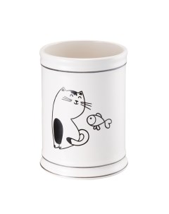 Стакан для ванной Happy Cats настольный керамика белый FOR HC044 Fora