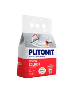 Затирка цементная Colorit кремовая 2 кг Plitonit