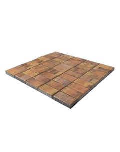 Плитка тротуарная моноформатная Прямоугольник 200х100х60 color mix прайд бетонная Braer