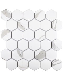 Мозаика Hexagon серая керамическая 278х265х6 мм матовая Starmosaic