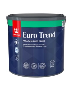 Краска моющаяся Euro Trend база C бесцветная 2 7 л Tikkurila