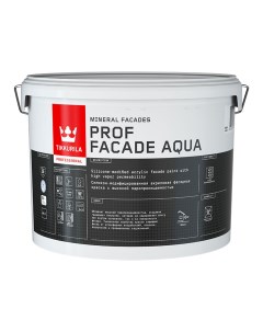 Краска фасадная Prof Facade Aqua силикон модифицированная база MRA белая 9 л Tikkurila