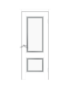Дверь межкомнатная Fly 62 800х2000 мм ПВХ эмалит белая со стеклом с замком Velldoris