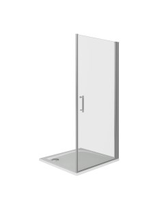 Душевая дверь Mokka стекло прозрачное 90х185 см профиль белый 5 мм распашная Good door