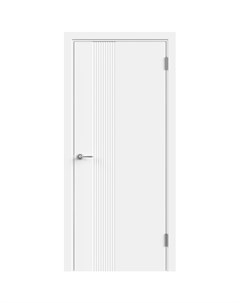 Дверь межкомнатная Scandi 3D 1 800х2000 мм эмаль белая с замком Velldoris
