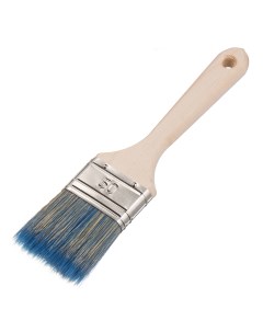 Кисть плоская смешанная щетина деревянная ручка Wood 50х14 мм для красок на водной основе Wenzo