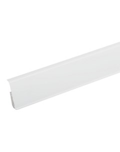 Плинтус ПВХ напольный 72 мм белый матовый 2200 мм Г профиль со съемной панелью Winart