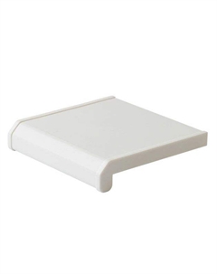 Подоконник ПВХ Lux-40 250х2000х18 мм белый матовый Bauset