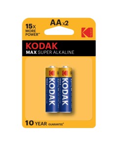 Батарейка Мax Б0005131 АА пальчиковая LR6 1 5 В 2 шт Kodak