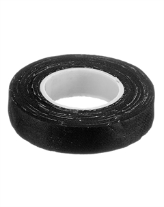 Изолента х/б черная 18 мм 10 м односторонняя Сибртех
