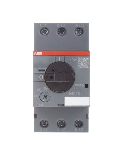 Автоматический выключатель защиты двигателя MS116 1 0 1SAM250000R1005 3P 1А 50 кА 690 В на DIN рейку Abb