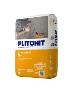 Штукатурка цементная Т1 армированная 25 кг Plitonit