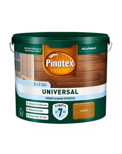 Антисептик Universal 2 в 1 декоративный для дерева орегон 2 5 л Pinotex