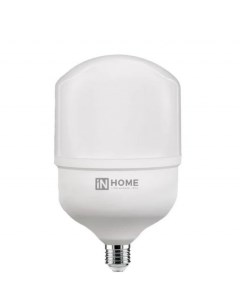 Лампа светодиодная E27 6500К 40 Вт 3800 Лм 230 В цилиндр матовая In home