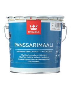 Эмаль для металлических крыш Panssarimaali белая основа А полуглянцевая 2 7 л Tikkurila