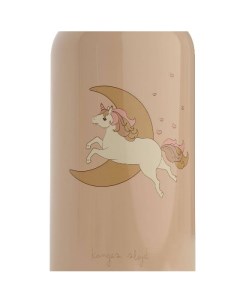 Бутылка термос для напитков Unicorn бежевая 350 мл Konges slojd